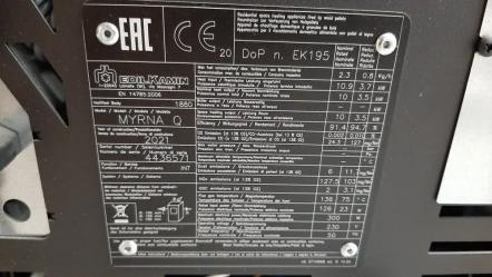 Kominek wolnostojący na pellet Myrna Q 10kW klasa PREMIUM 6